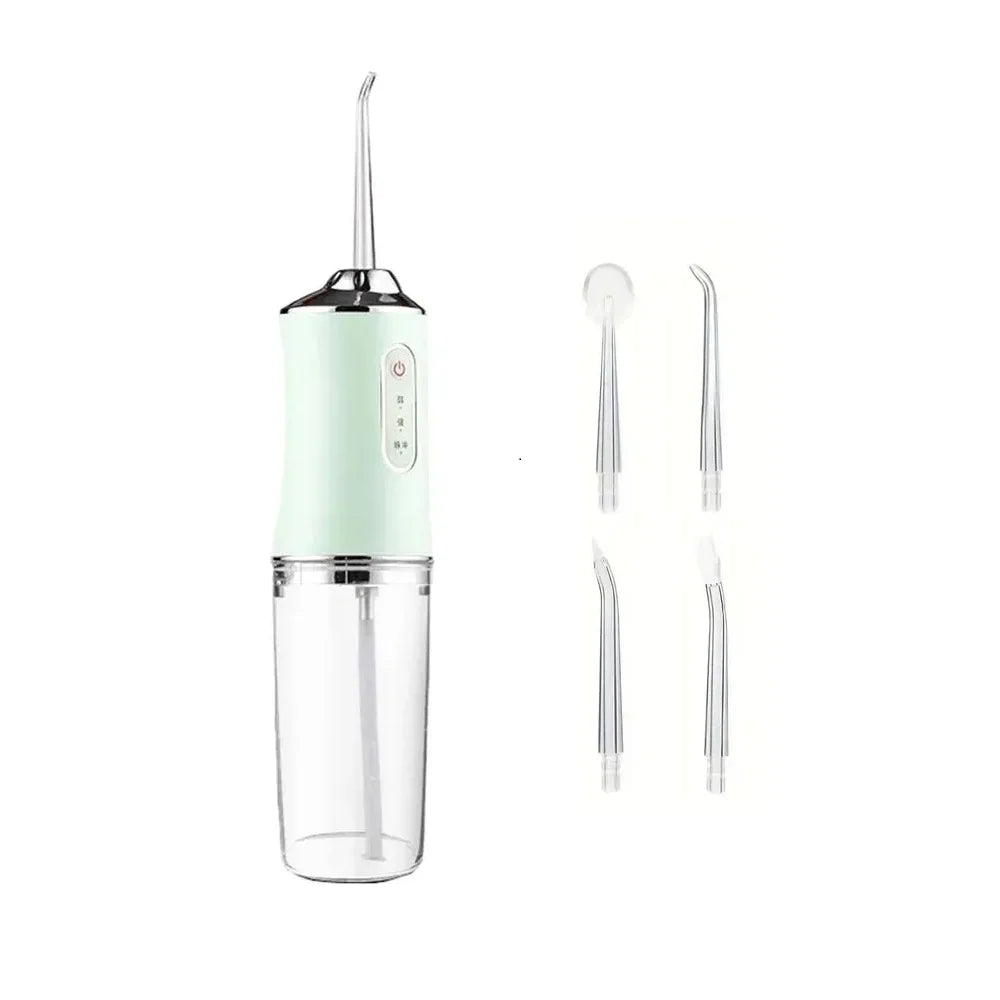 Portable Smart Electric Oral Irrigator Water Flosser 4 Jets 3 Modes Rechargeable Dental Water Jet Irrigator Dental Teeth Cleaner