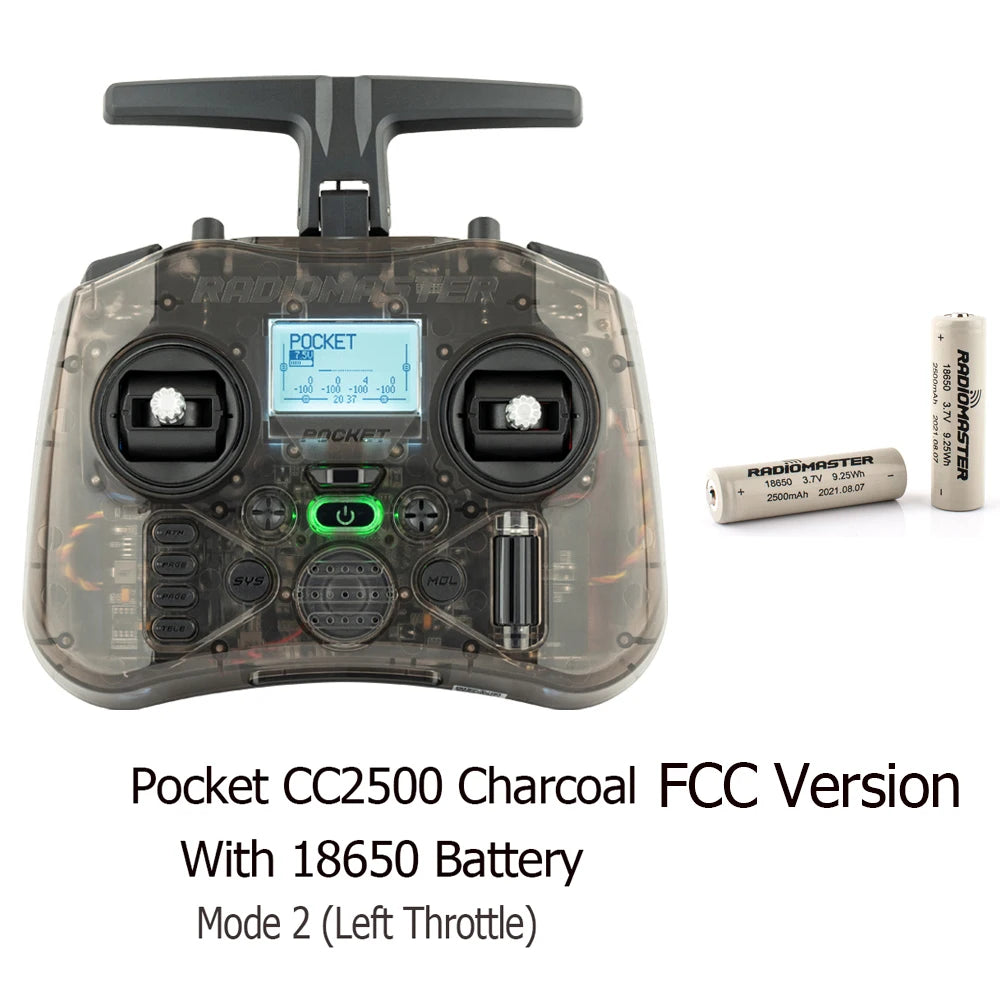 Radiomaster Pocket Hall Gimbal Transmitter Remote Control Portable Lightweight Built In LED Light Foldable Antenna