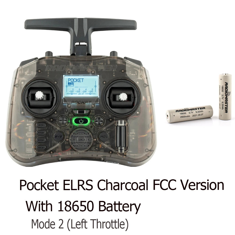 Radiomaster Pocket Hall Gimbal Transmitter Remote Control Portable Lightweight Built In LED Light Foldable Antenna