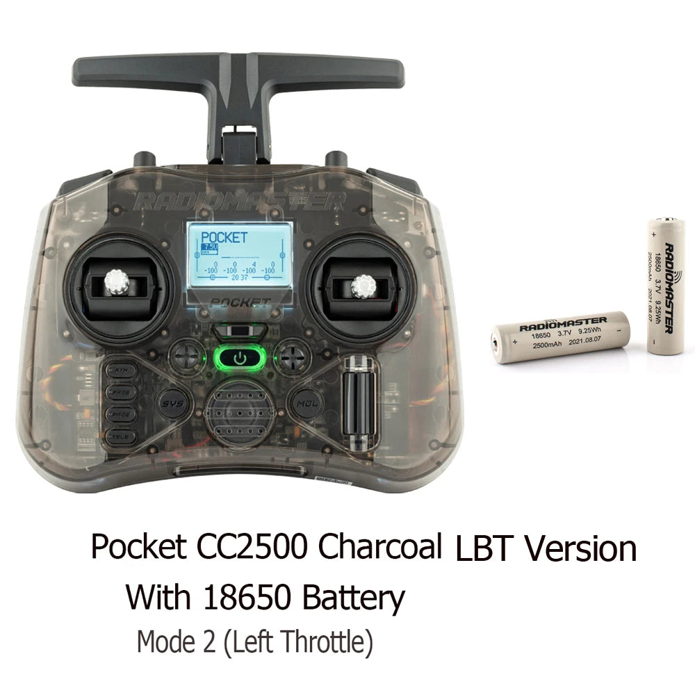 Radiomaster Pocket Hall Gimbal Transmitter Remote Control Portable Lightweight Built In LED Light Foldable Antenna