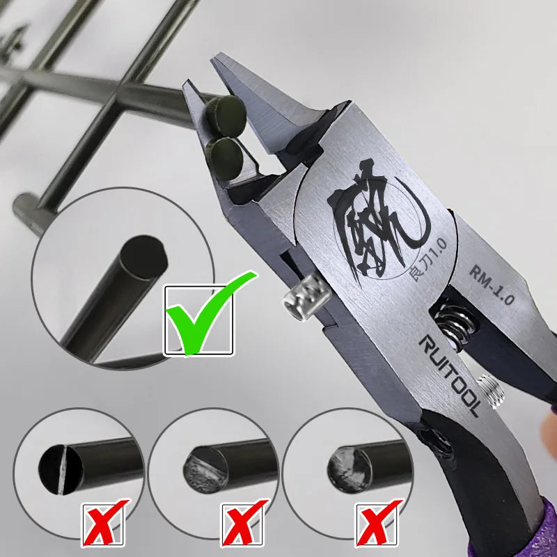 4.7 Inch Model Nippers Ultra-Thin Single-Edged Gundam Model Building Tools for Beginners to Repair and Fix Plastic Models